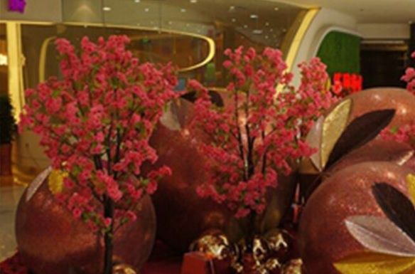 重庆泡沫雕塑之漂亮的火红鲜花