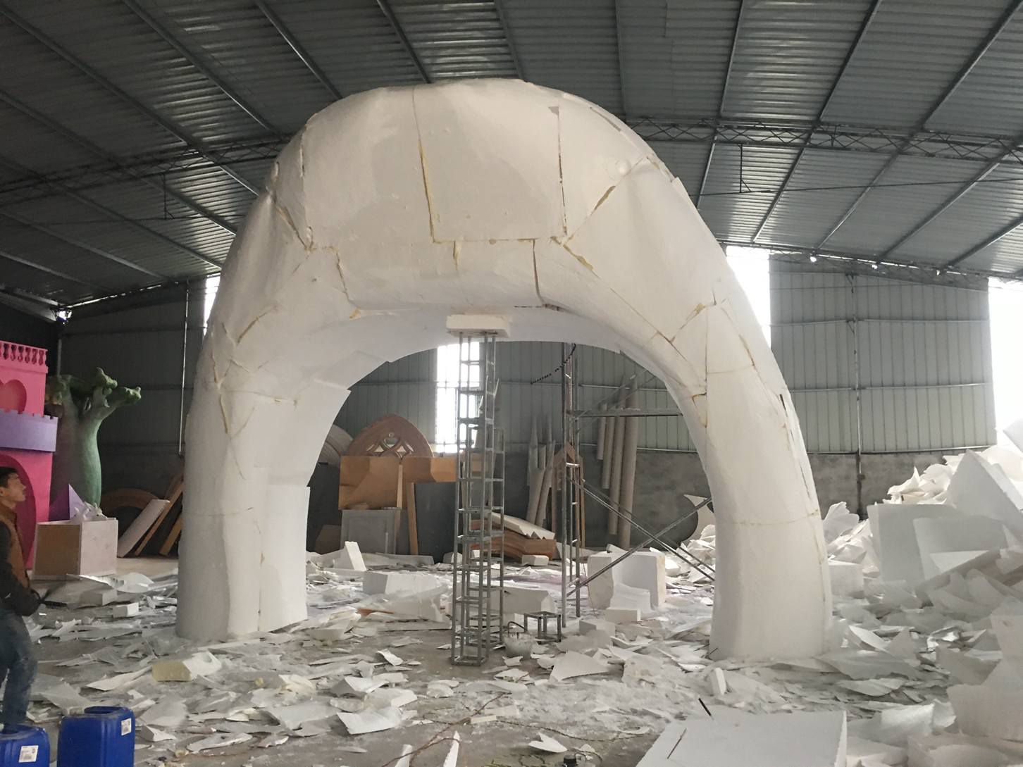 重庆泡沫雕塑-案例展示-加工过程