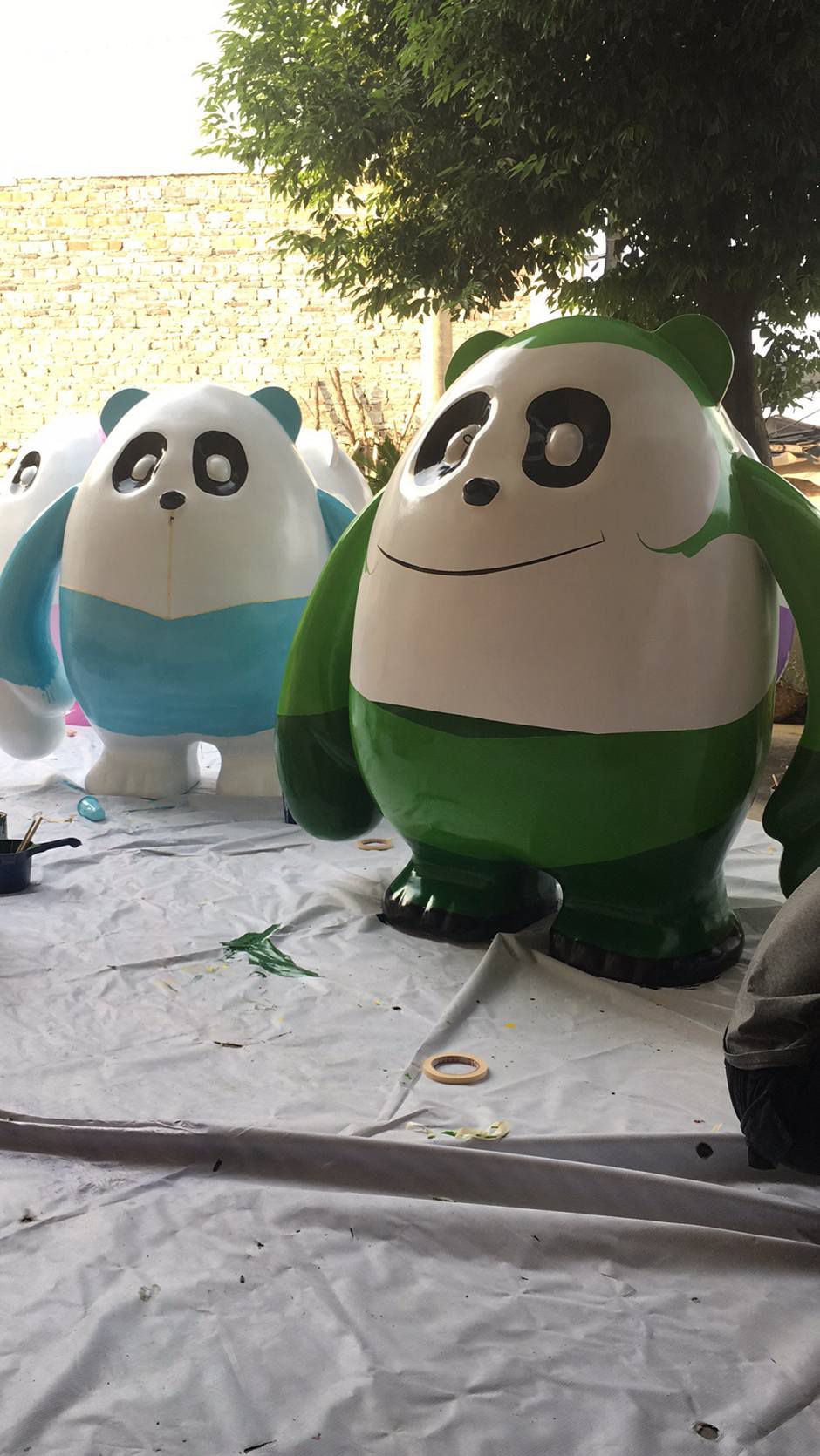 重庆泡沫雕塑-案例展示-熊猫系列