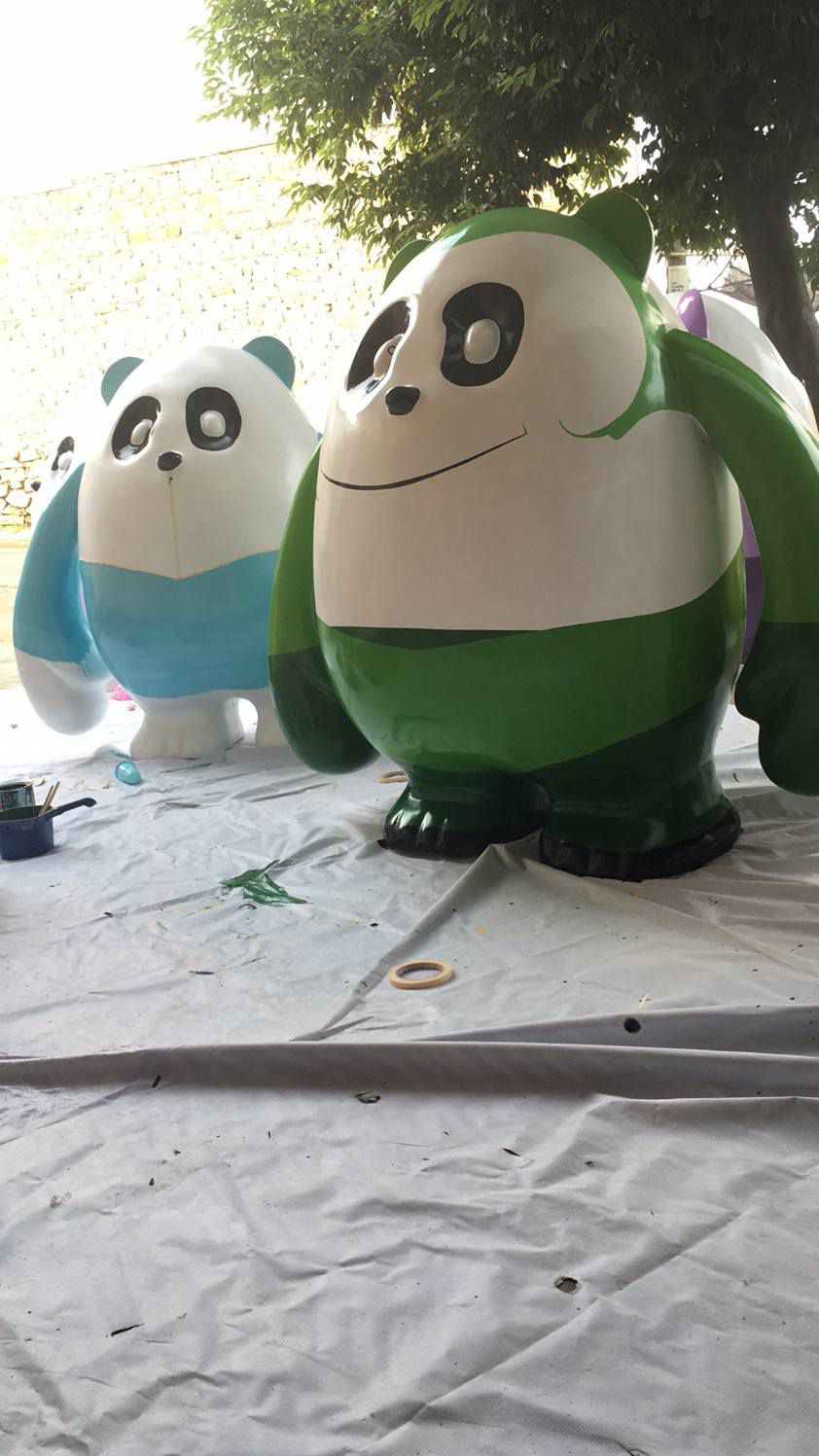 重庆泡沫雕塑-案例展示-熊猫系列