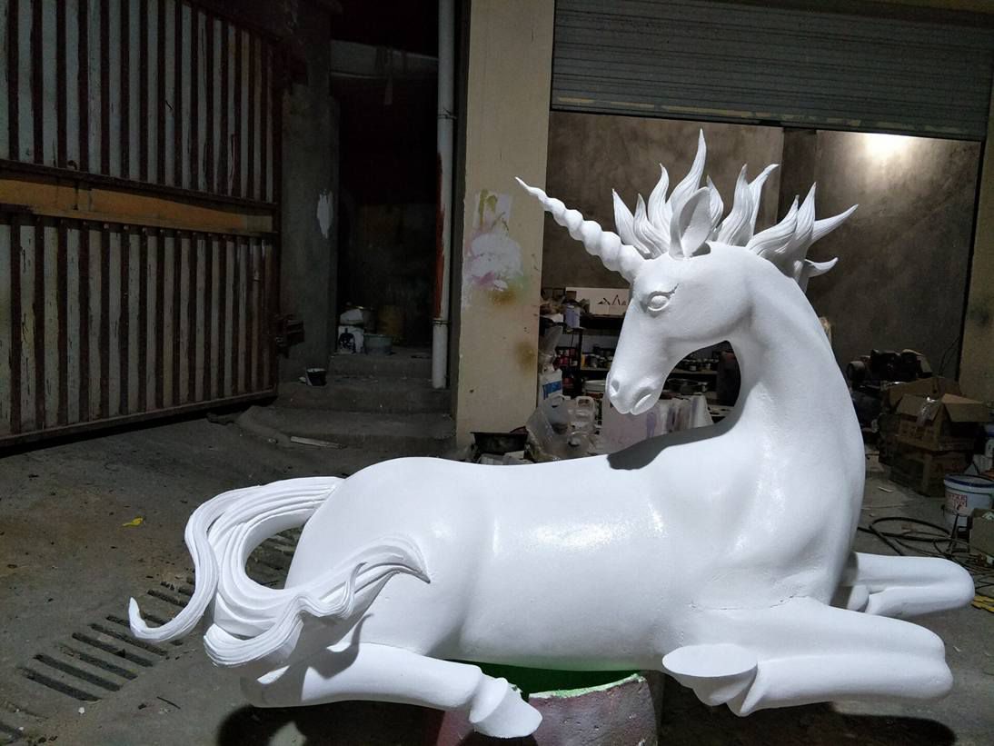 重庆泡沫雕塑-案例展示-独角马