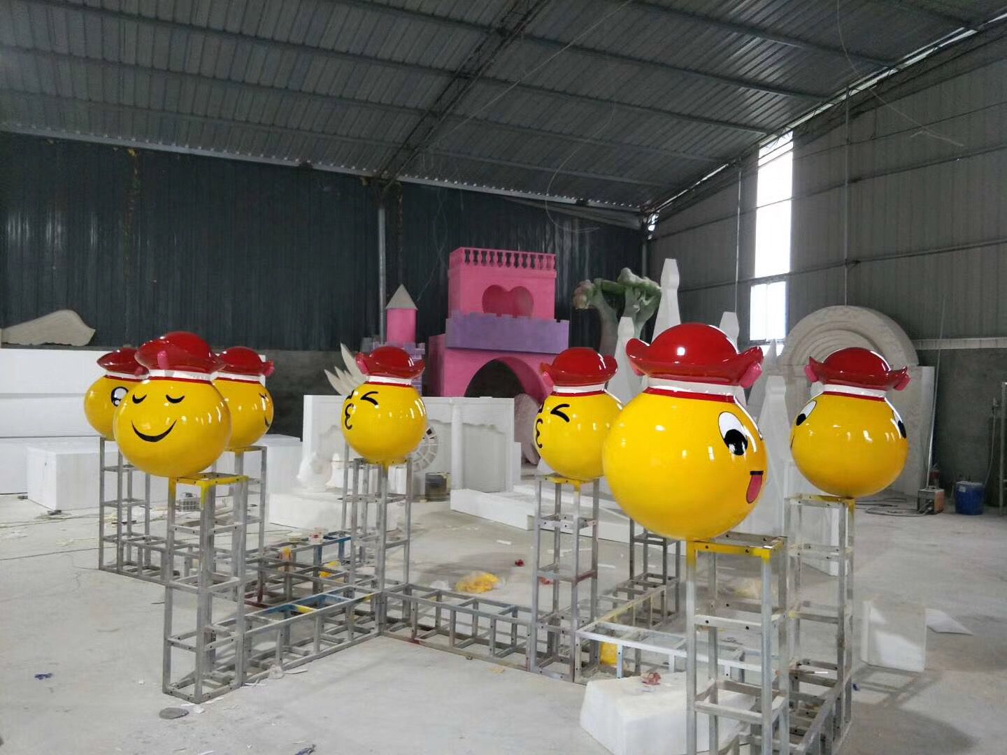 重庆泡沫雕塑-案例展示-表情系列